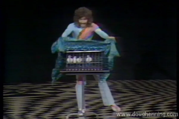 Still from “Vanishing Bird Cage” — Doug Henning’s World of Magic, 26 December 1975